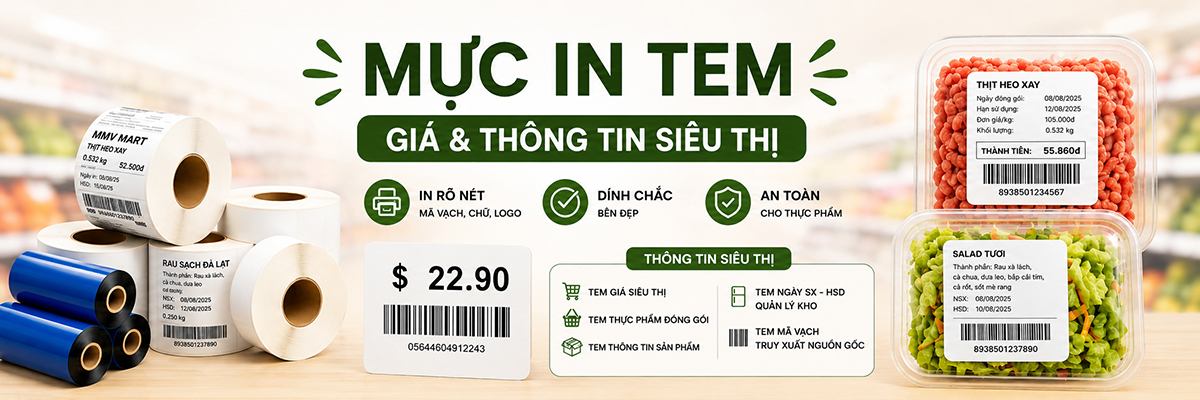MỰC IN TEM HÀNG HÓA