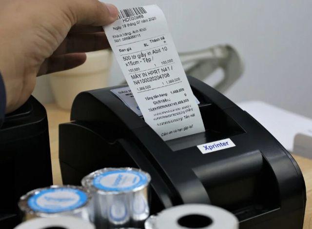 Mực in hóa đơn & tem nhãn siêu thị – In sắc nét, quét nhanh, quản lý hàng hóa chuyên nghiệp.